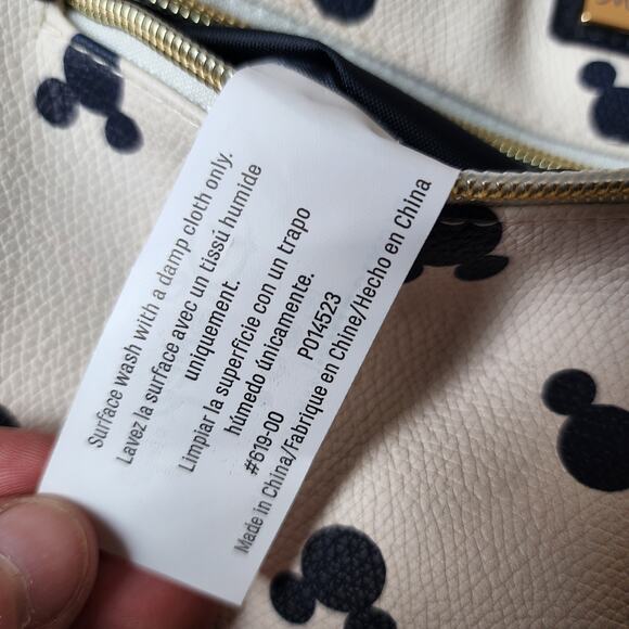 Picnic Time Mickey Mouse Uptown Cooler Bag White Navy Blue Insulated Excellent - Picture 13 of 13